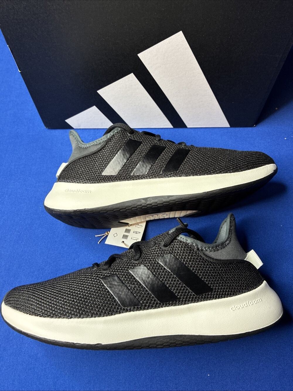 adidas Women's Cloudfoam Pure Shoes JI4876 - US:6.5, Black/White, K2(C14T)